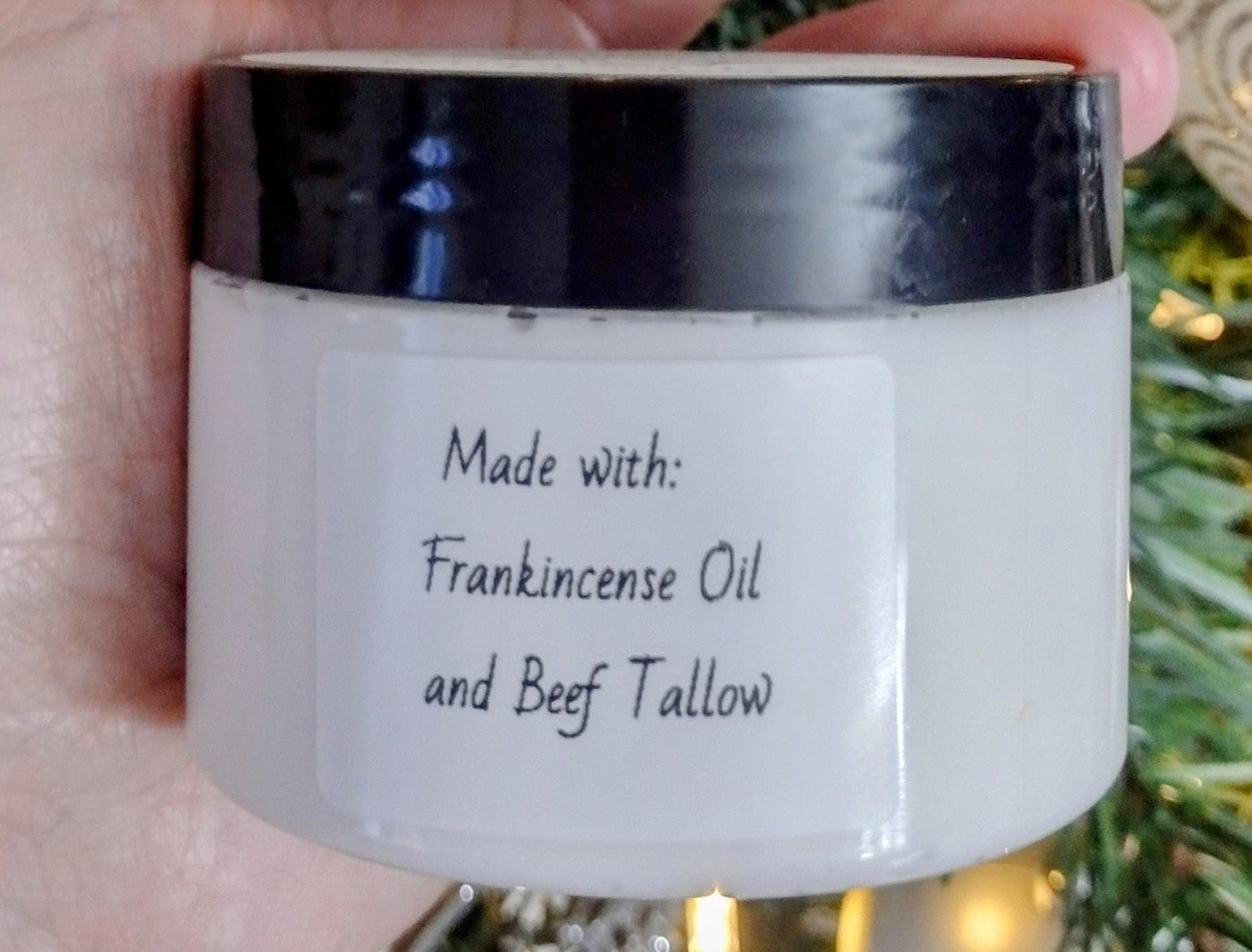 Whipped Tallow Balm- Frankincense Oil 4oz