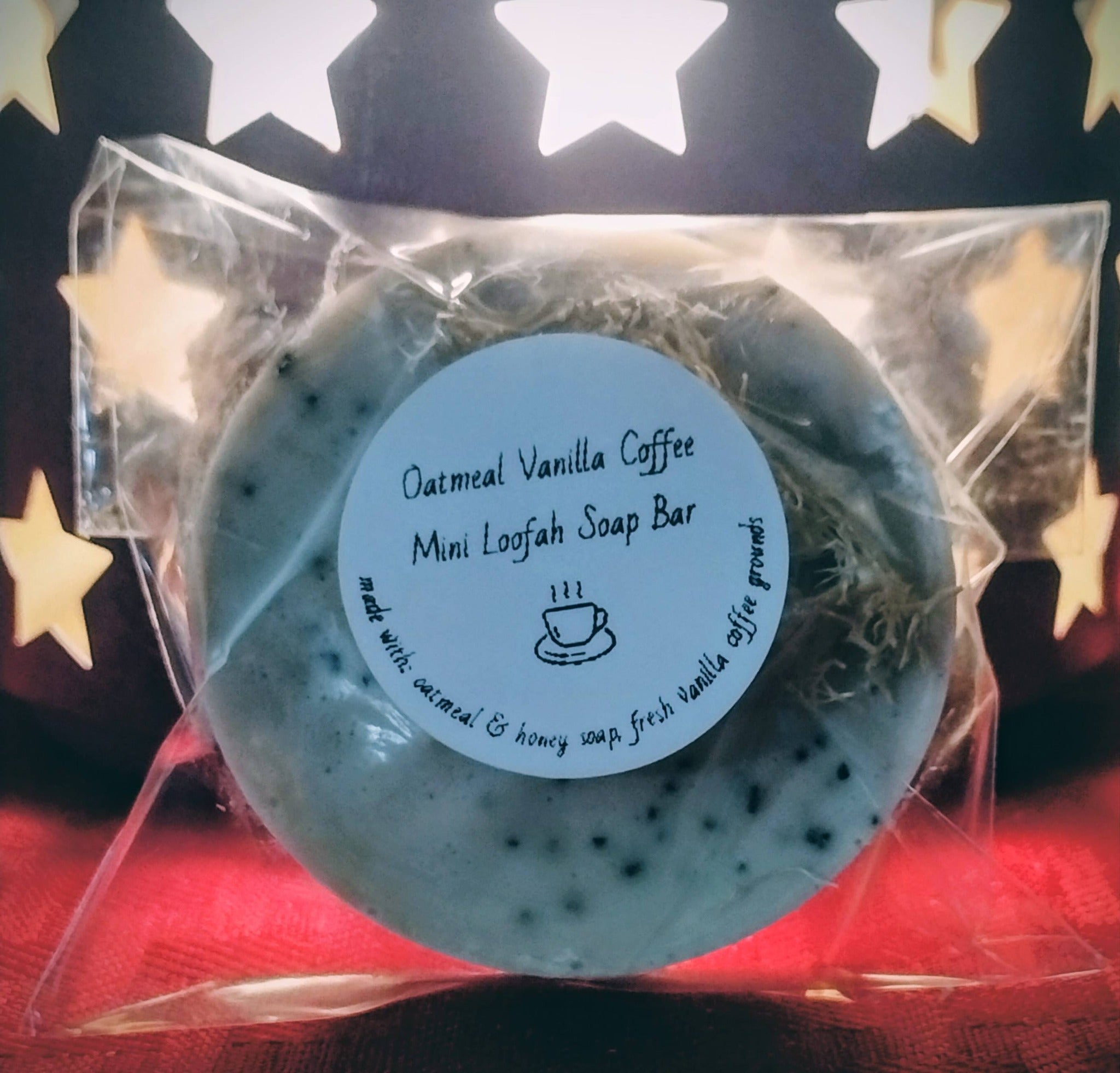 Oatmeal Vanilla Coffee Mini Loofah Soap
