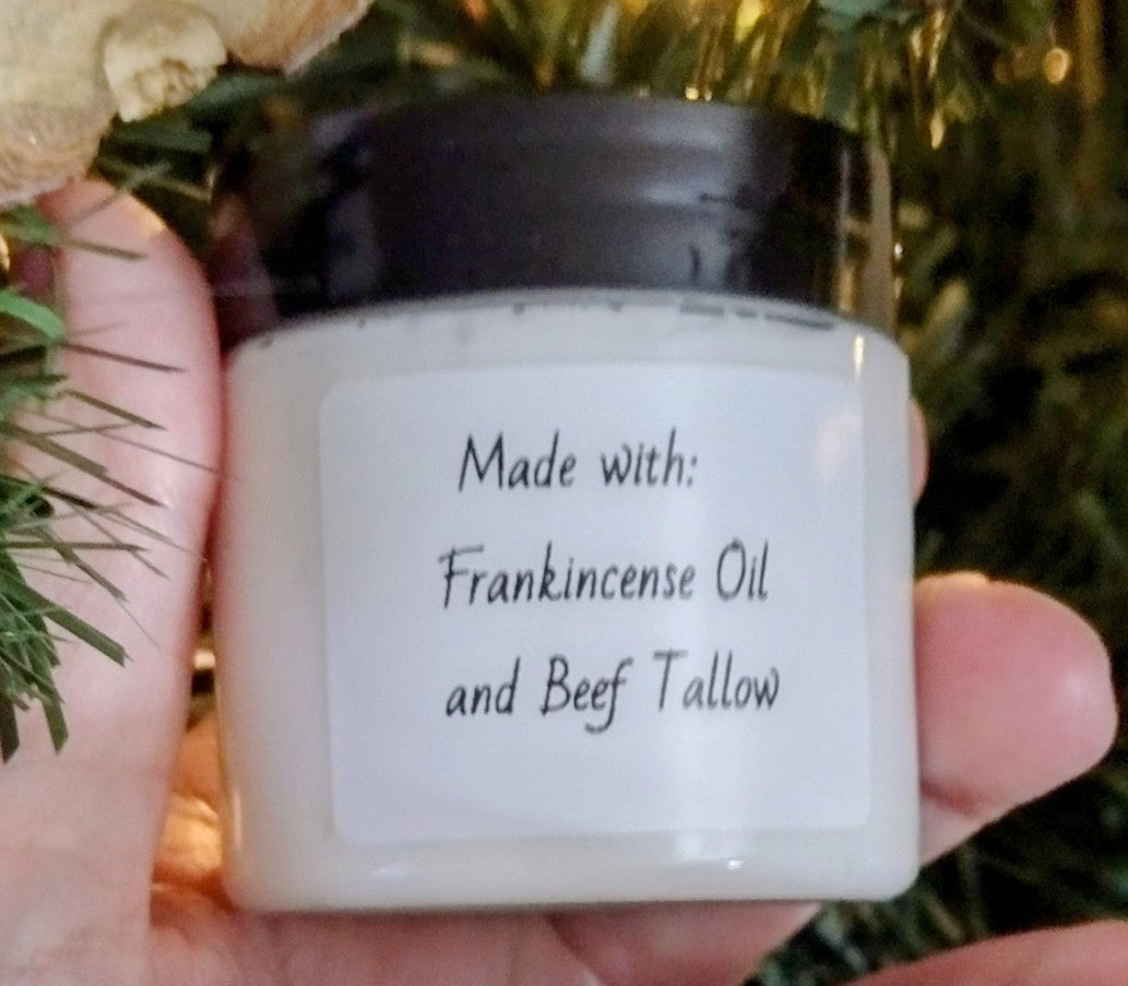Whipped Tallow Balm- Frankincense Oil 2oz